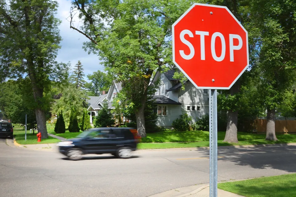 How Close Can I Park to a Stop Sign